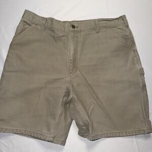 VTG Carhartt B25 DES Duck Canvas Made In USA Shorts Size 38